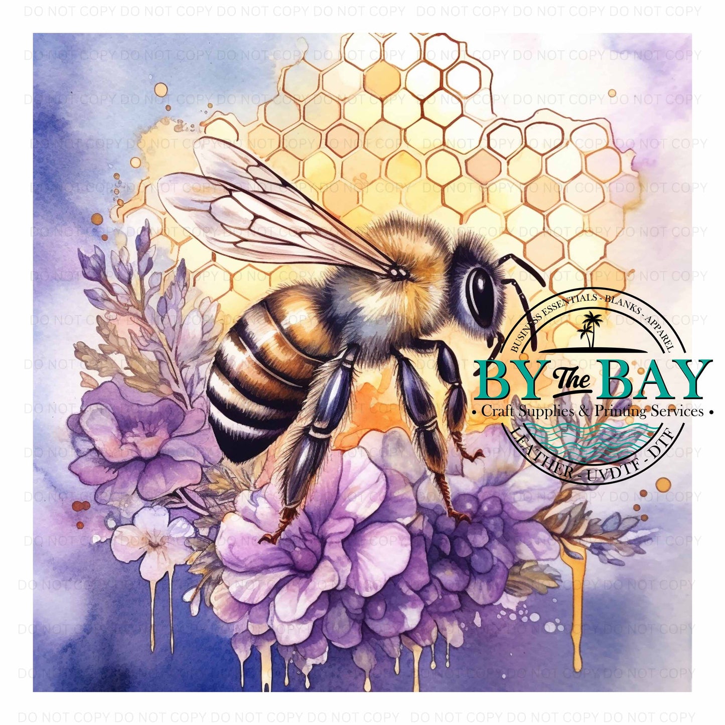 Lavender Honey Bee Panel (Various Sizes)