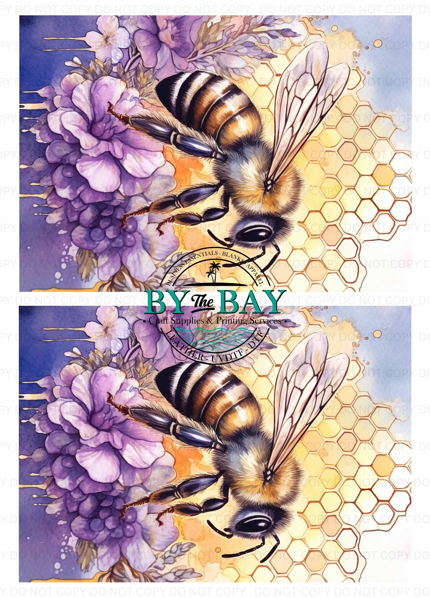 Lavender Honey Bee Panel (Various Sizes)