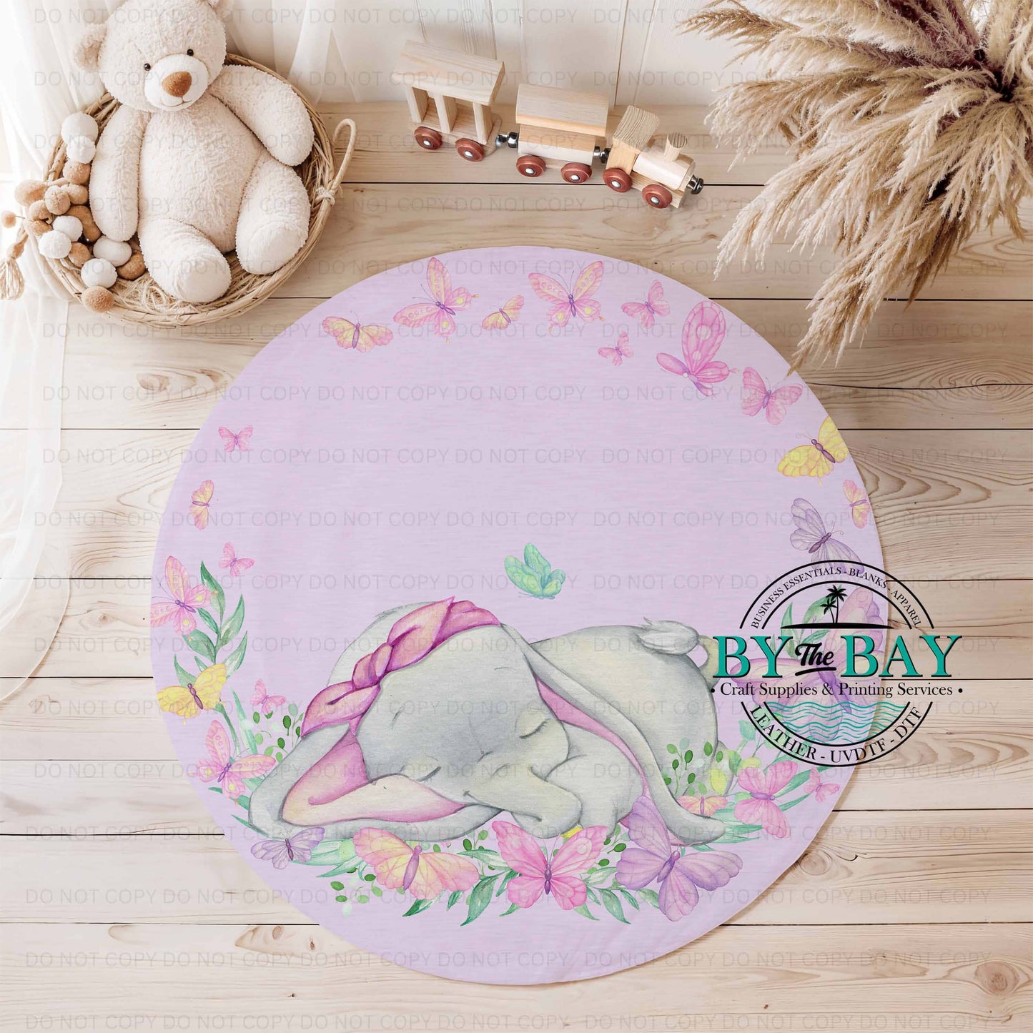 Lavender Sleepy Elephant Playmat (Various Sizes)