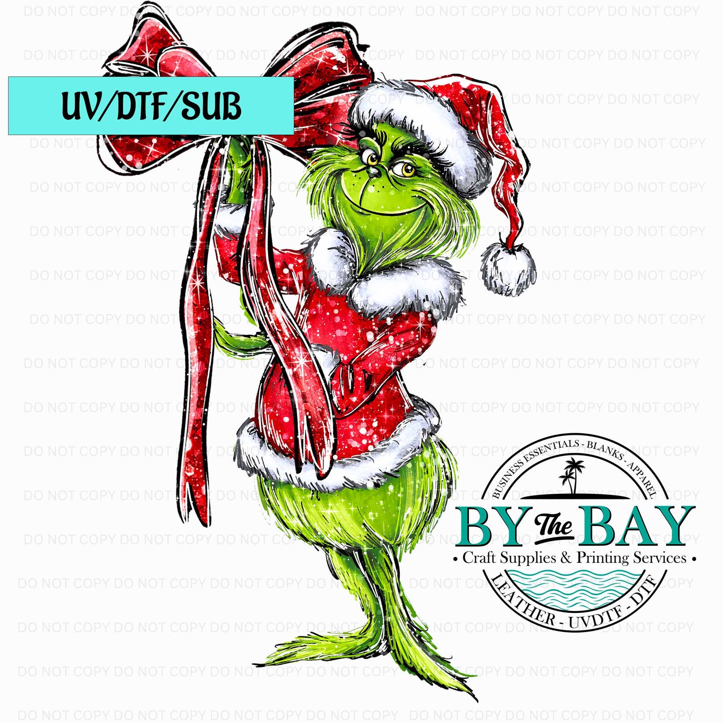 Mean Guy Bow UV/DTF/SUB Print