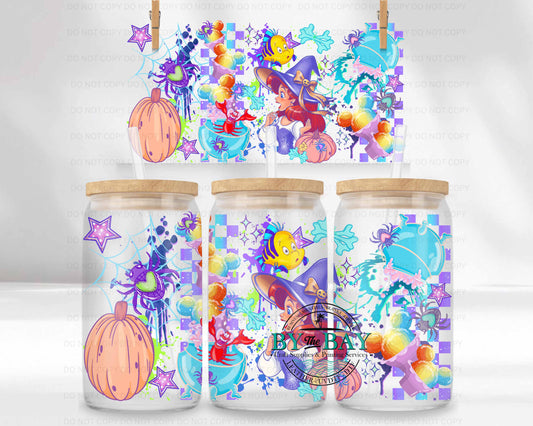 Spooky Mermaid 16oz UVDTF Wrap