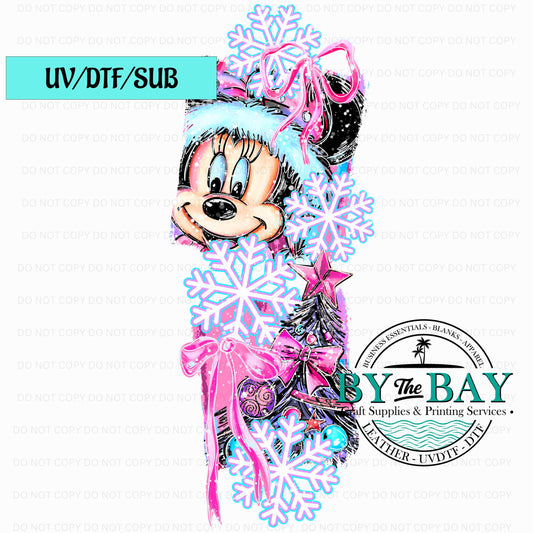 Miss Mouse Sleeve Pink UV/DTF/SUB Print