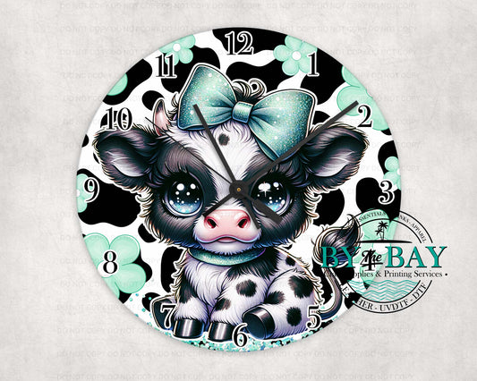 Mint Cow Clock