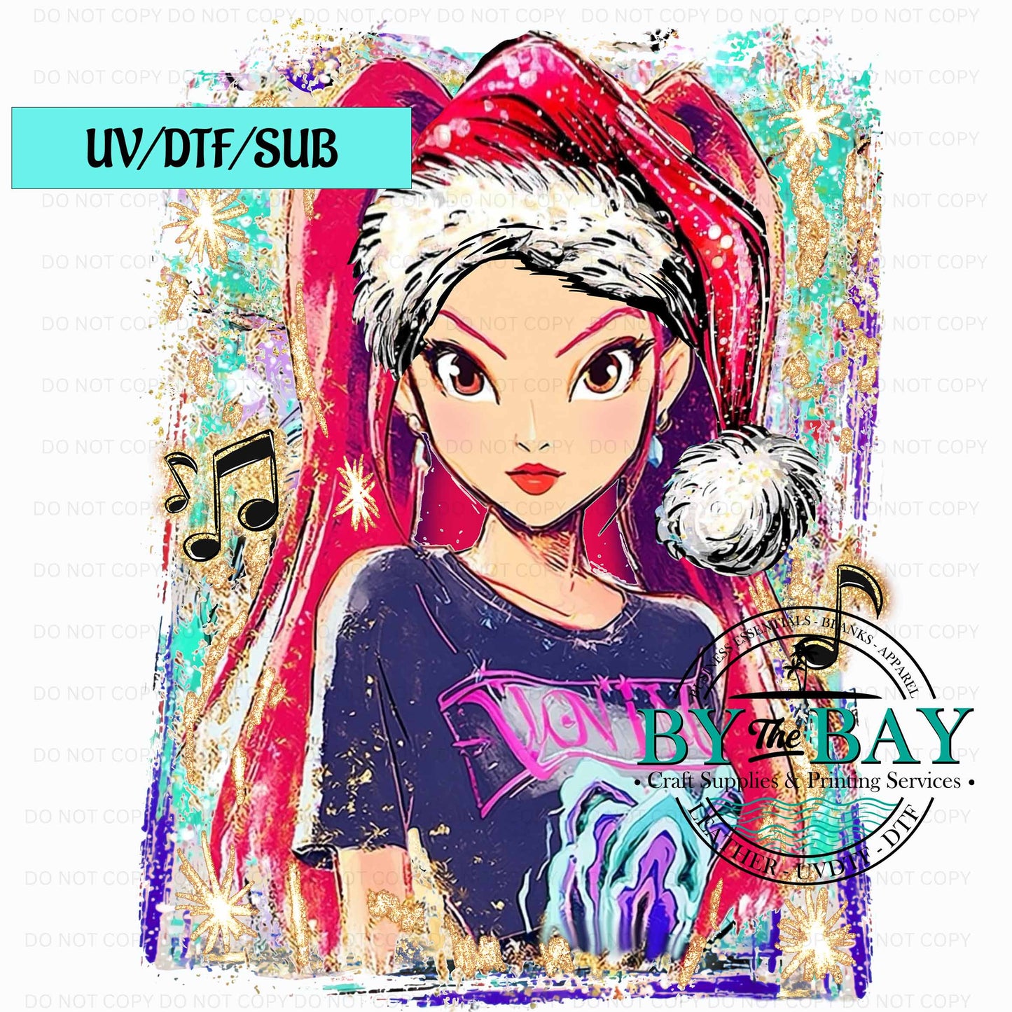 M Hunter Xmas UV/DTF/SUB Print