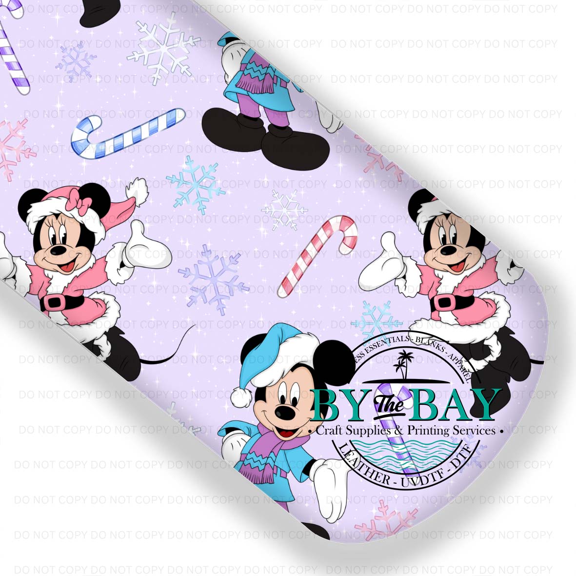 Mr & Mrs Mouse Candy Cane Purple