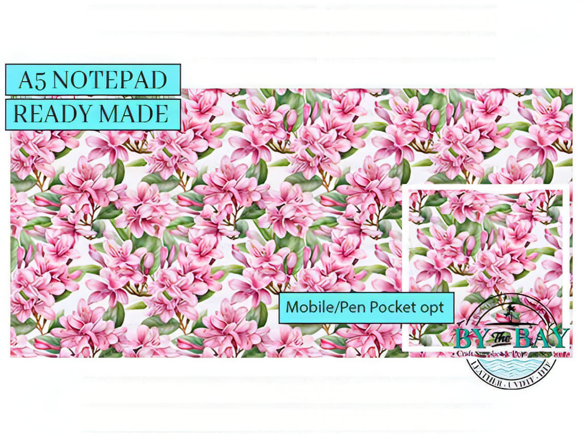 Muraya Flowers - Ready made notepad Cover (Notepad & Pocket options available)