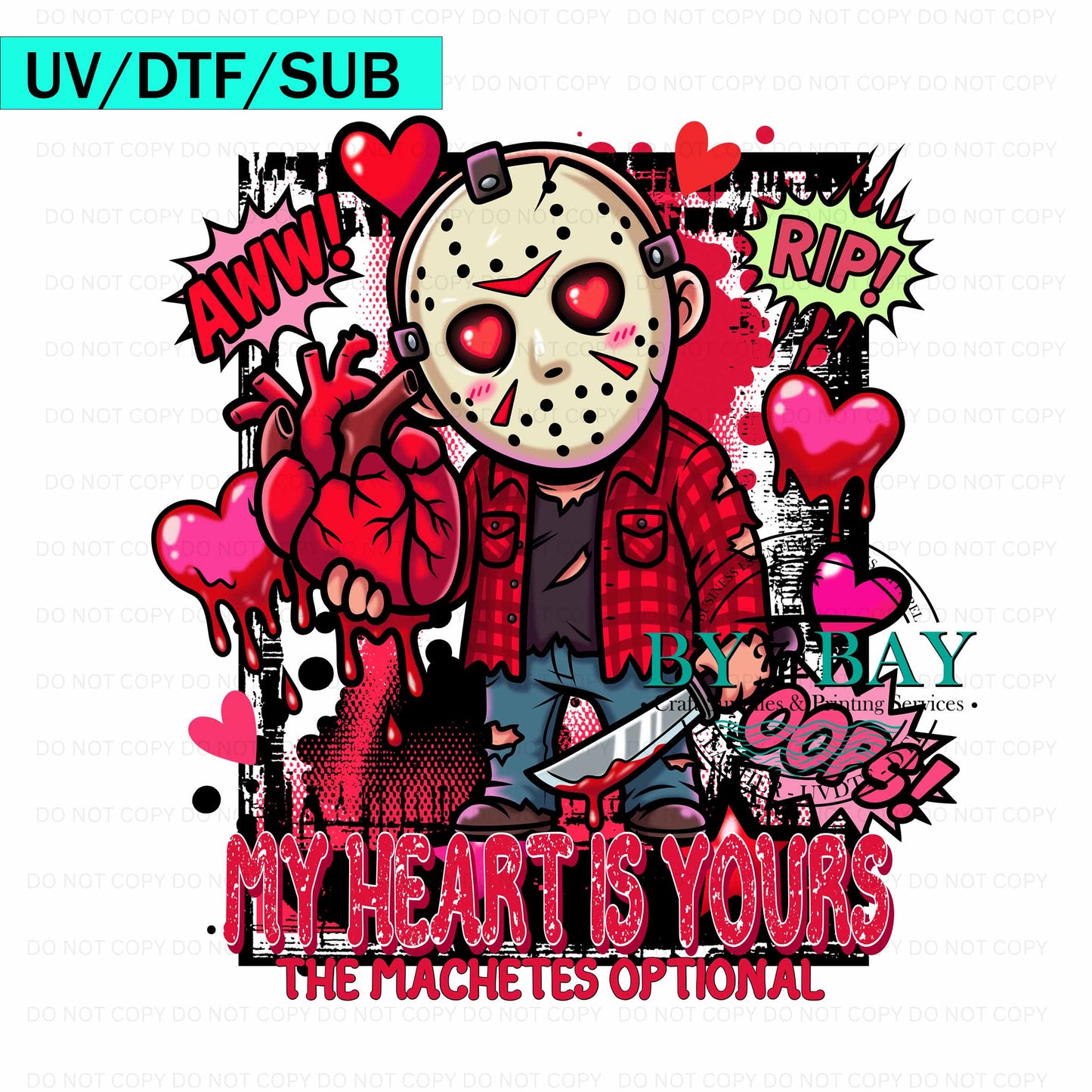 My heart is yours UV/DTF/SUB Print