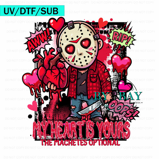 My heart is yours UV/DTF/SUB Print
