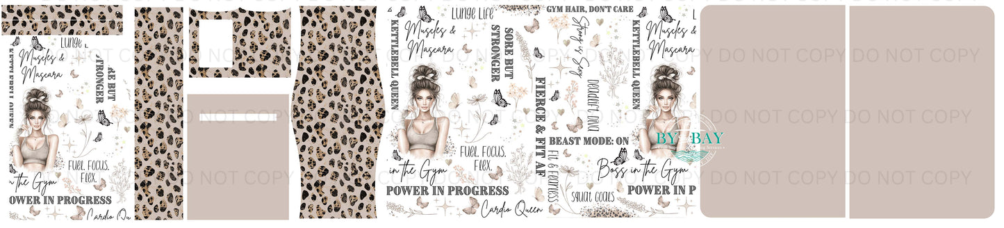 Muscles & Mascara  Daydream Notepad Cut Sew Panel