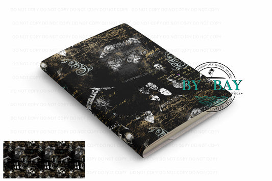 Metal - Ready made notepad Cover (Notepad & Pocket options available)