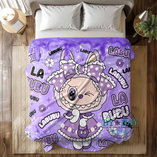 Monster Purple Squish Minky Blankets (Various Sizes)