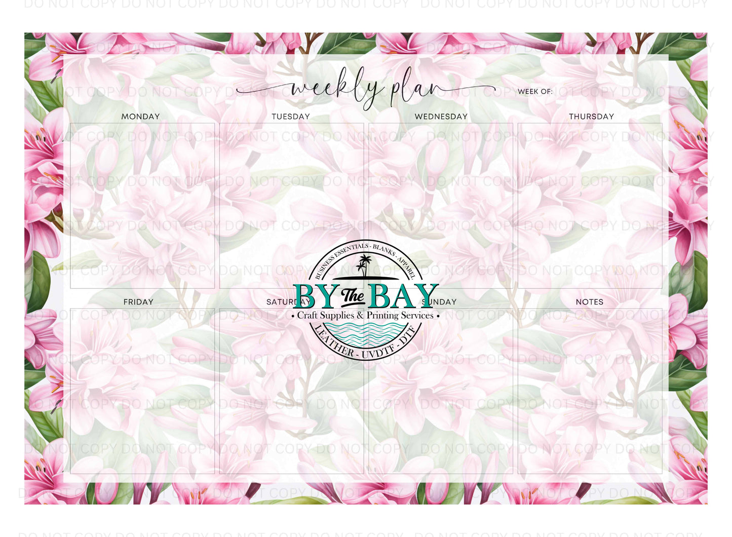 A3 Weekly Planners - Murraya Flowers