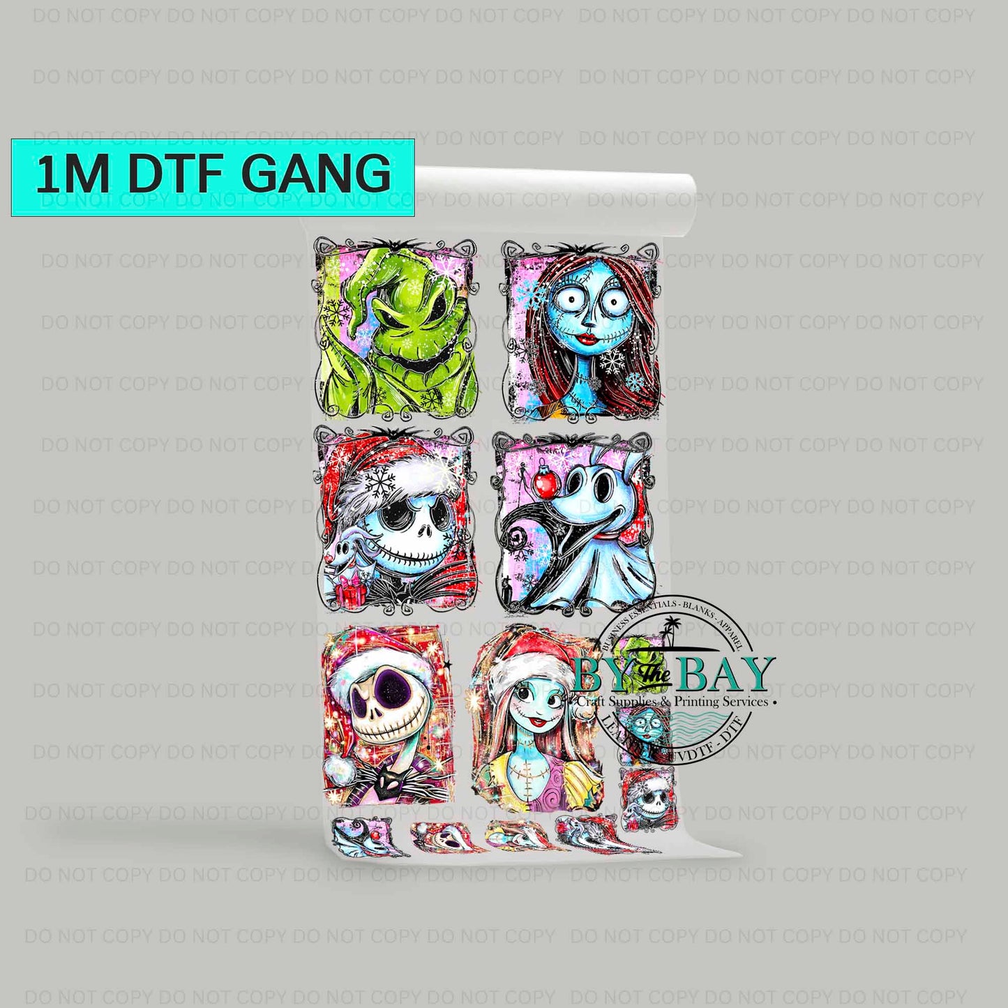NBC Christmas Pre-designed 1m DTF Gang Sheet