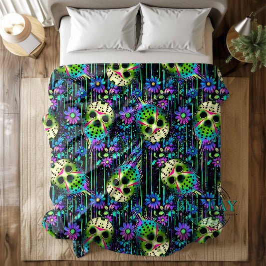 Neon Mask Squish Blankets
