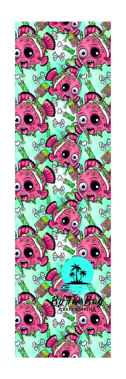 Zombie Fish Bookmark Decal