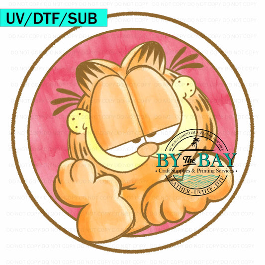 ORANGE CAT UV/DTF/SUB Print