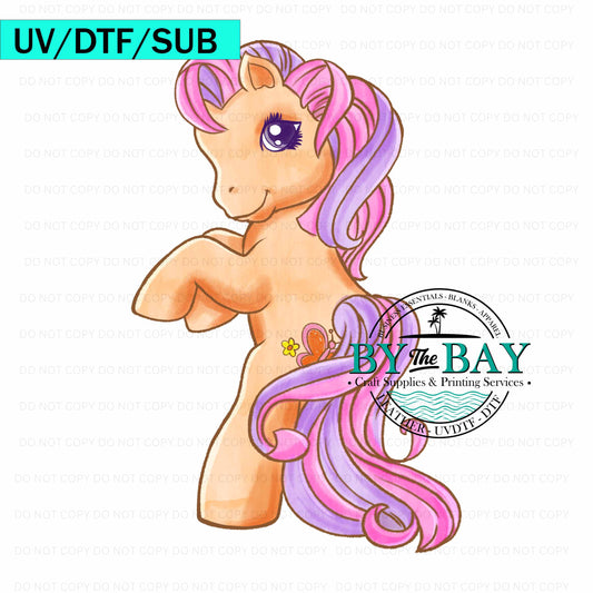 ORANGE PONY UV/DTF/SUB Print