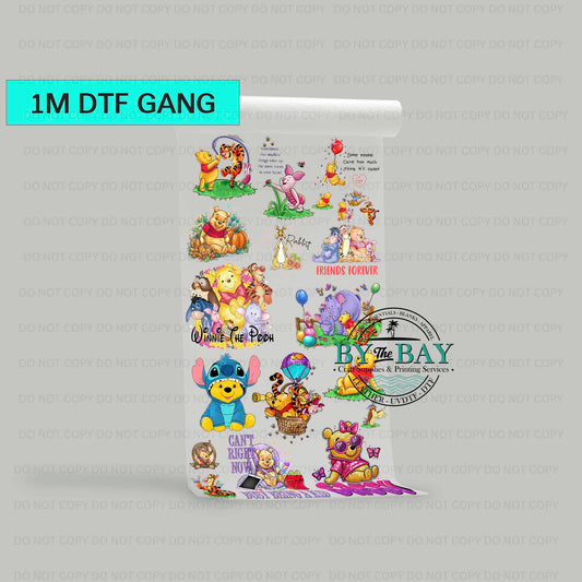 PBear 2 Pre-designed 1m DTF Gang Sheet