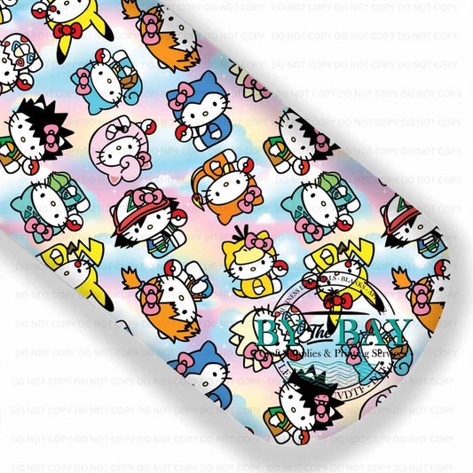 Poke Cats Pastel Clouds