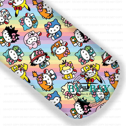Poke Cats Rainbow Stripes