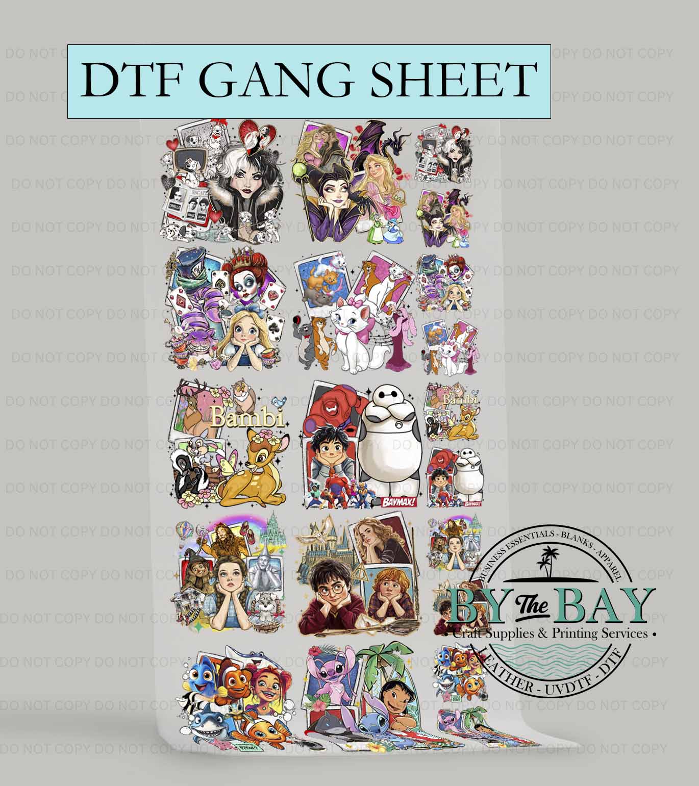 Polaroid 2 Pre-designed 1m DTF Gang Sheet