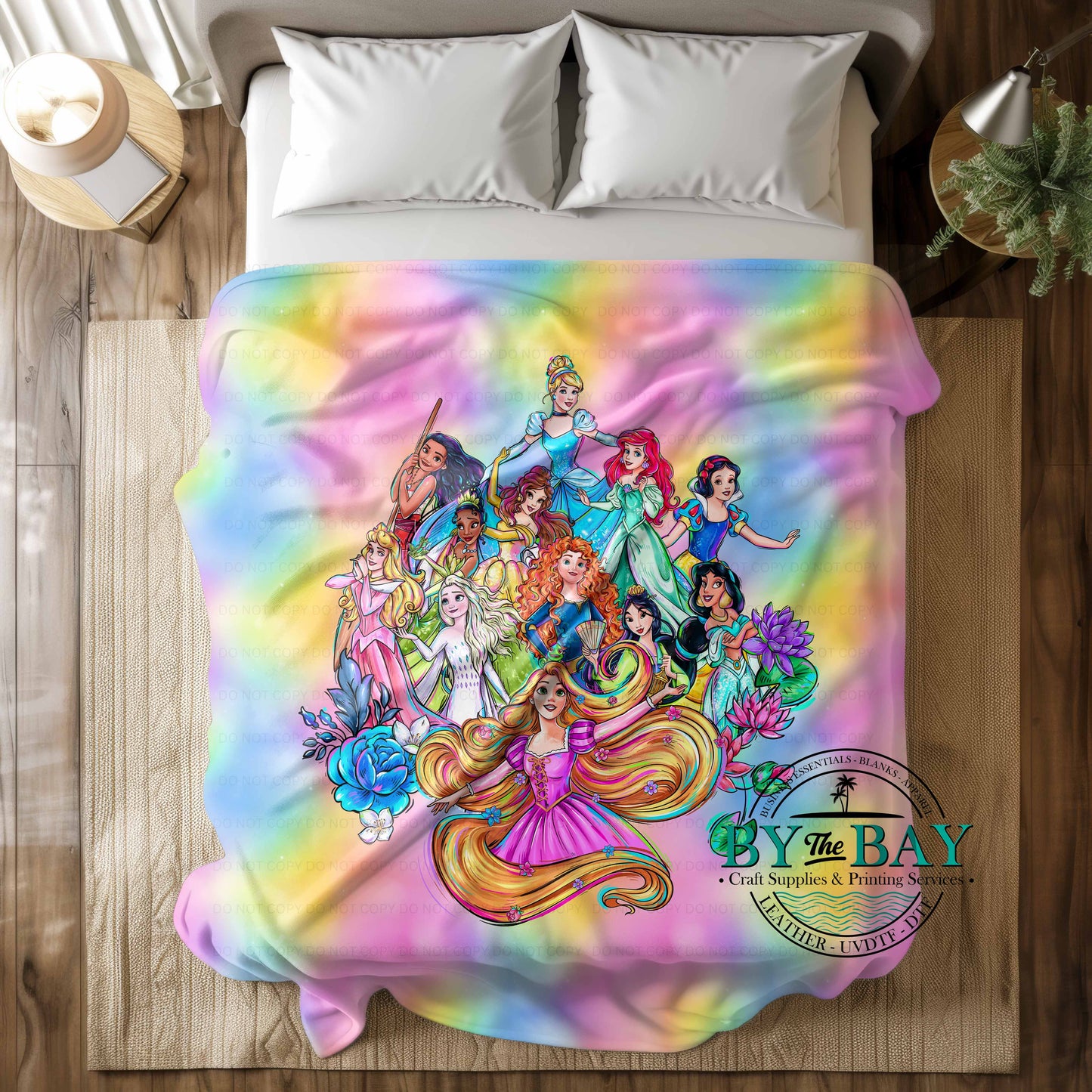 Rainbow Princesses Squish Blanket