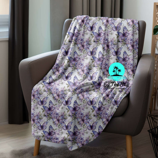 Purple Butterflies Blanket