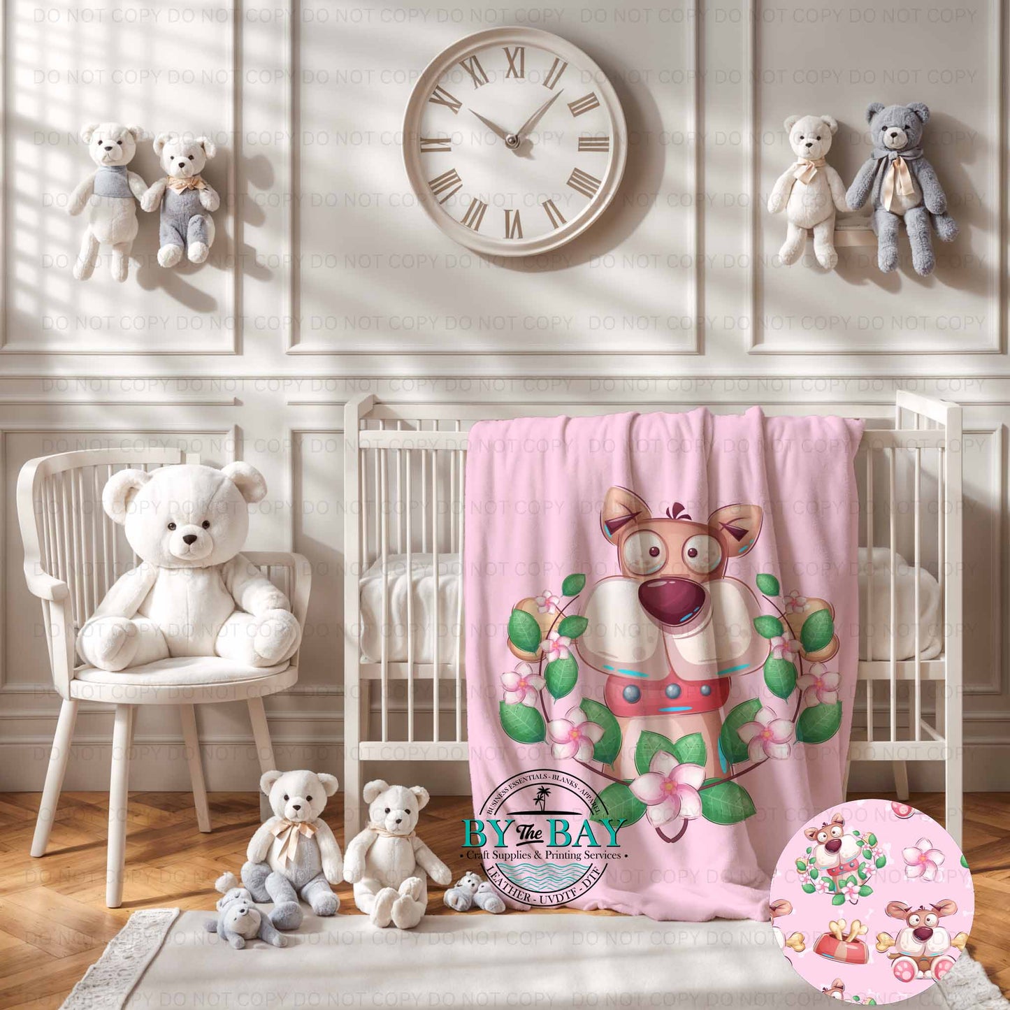 Pink Dog Squish Blanket