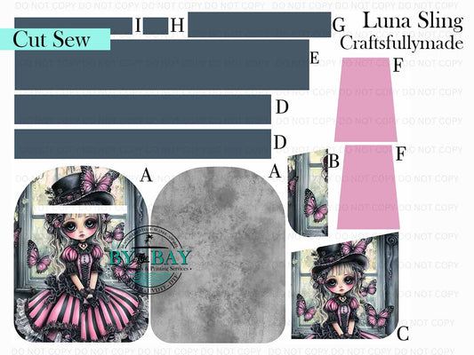 Pink Doll Luna Sling (Cut Sew Panel)