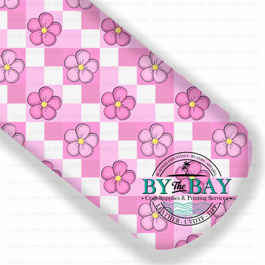 Pink Flower Checks