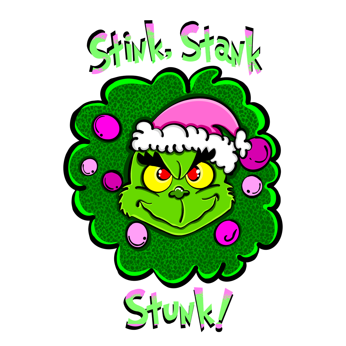 Grumps in Pink Wreath