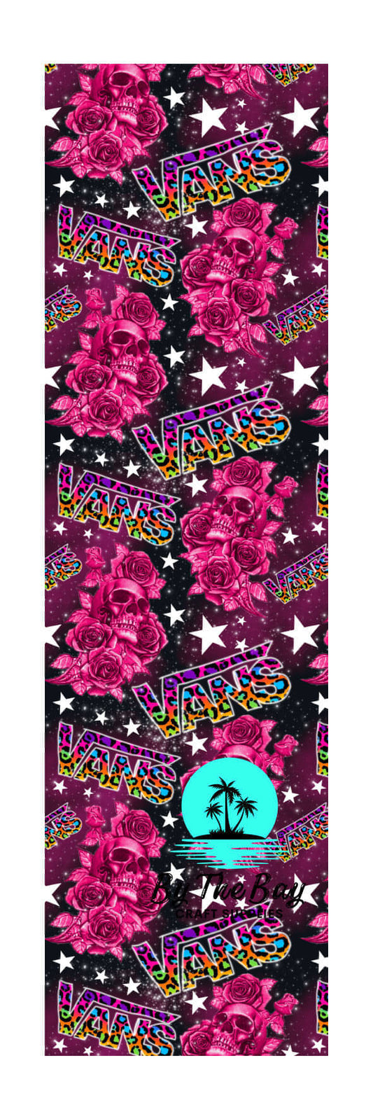 Pink skull Bookmark Decal