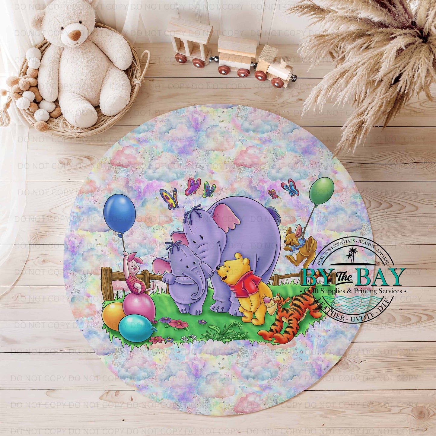 Personalised Honeybear  & Elephant Playmat (Various Sizes)