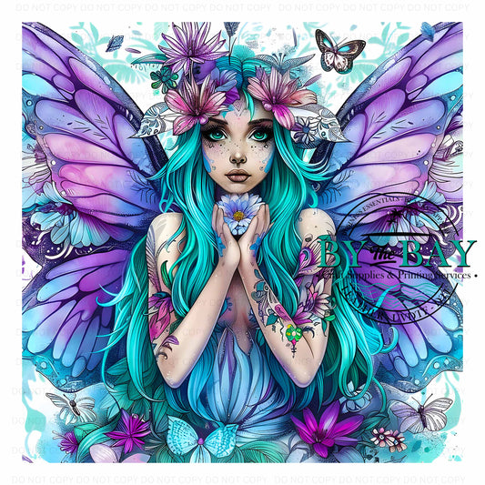 Purple Blue Fairy Panel (Various Sizes)