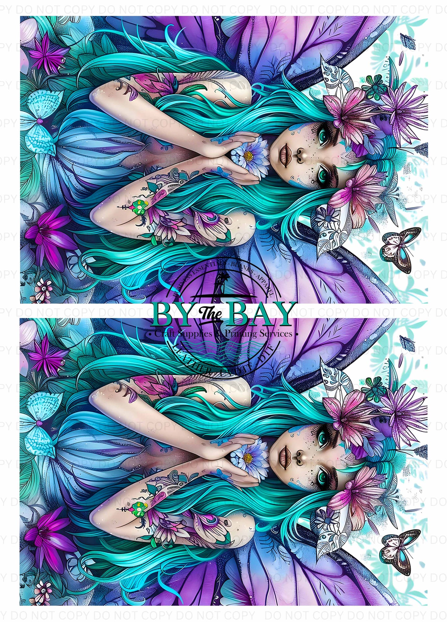 Purple Blue Fairy Panel (Various Sizes)