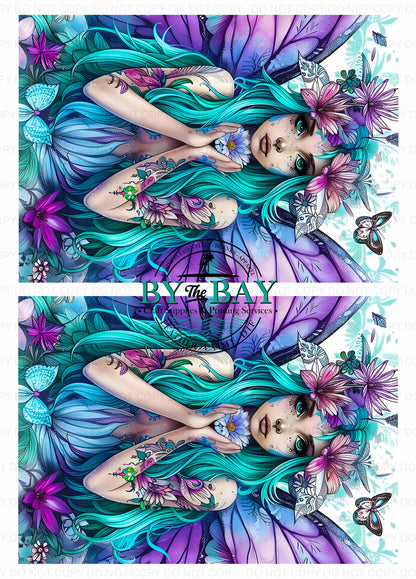 Purple Blue Fairy Panel (Various Sizes)