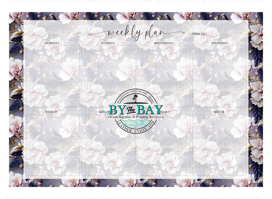 A3 Weekly Planners - Purple Orchids