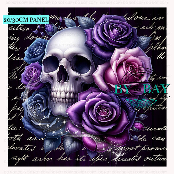 Purple Skull Roses