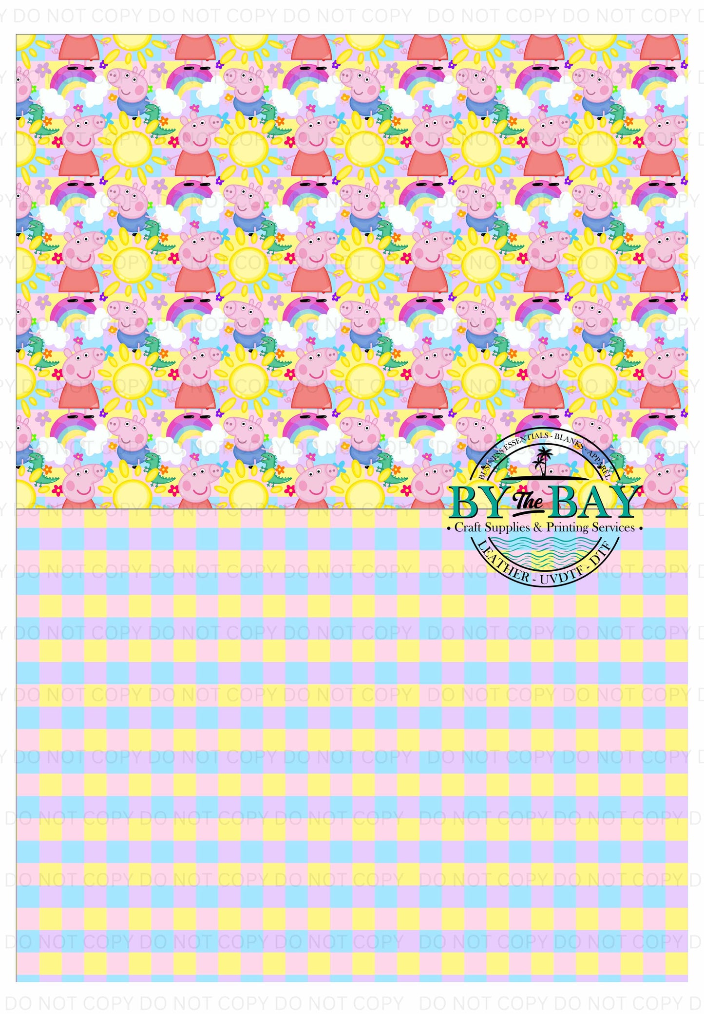 Rainbow Pigs  Split Design Sheet