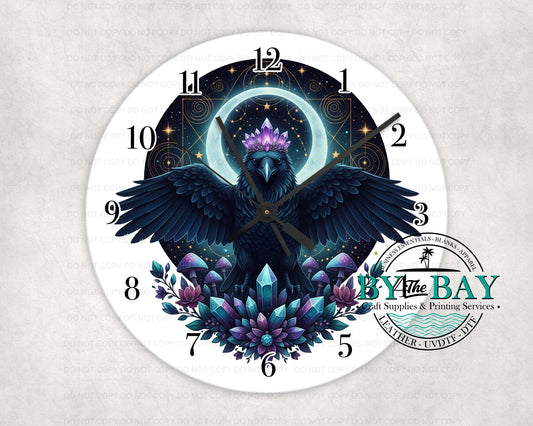 Raven Crystals Clock