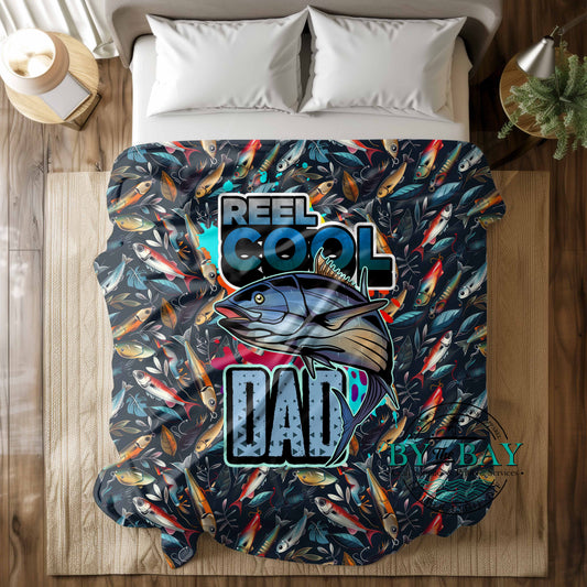 Reel Cool Dad Squish Minky Blankets (Various Sizes)