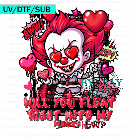 Right into my heart UV/DTF/SUB Print