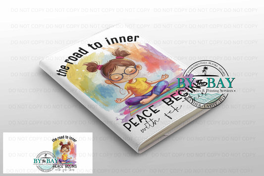 Road to inner peace - Ready made notepad Cover (Notepad & Pocket options available)