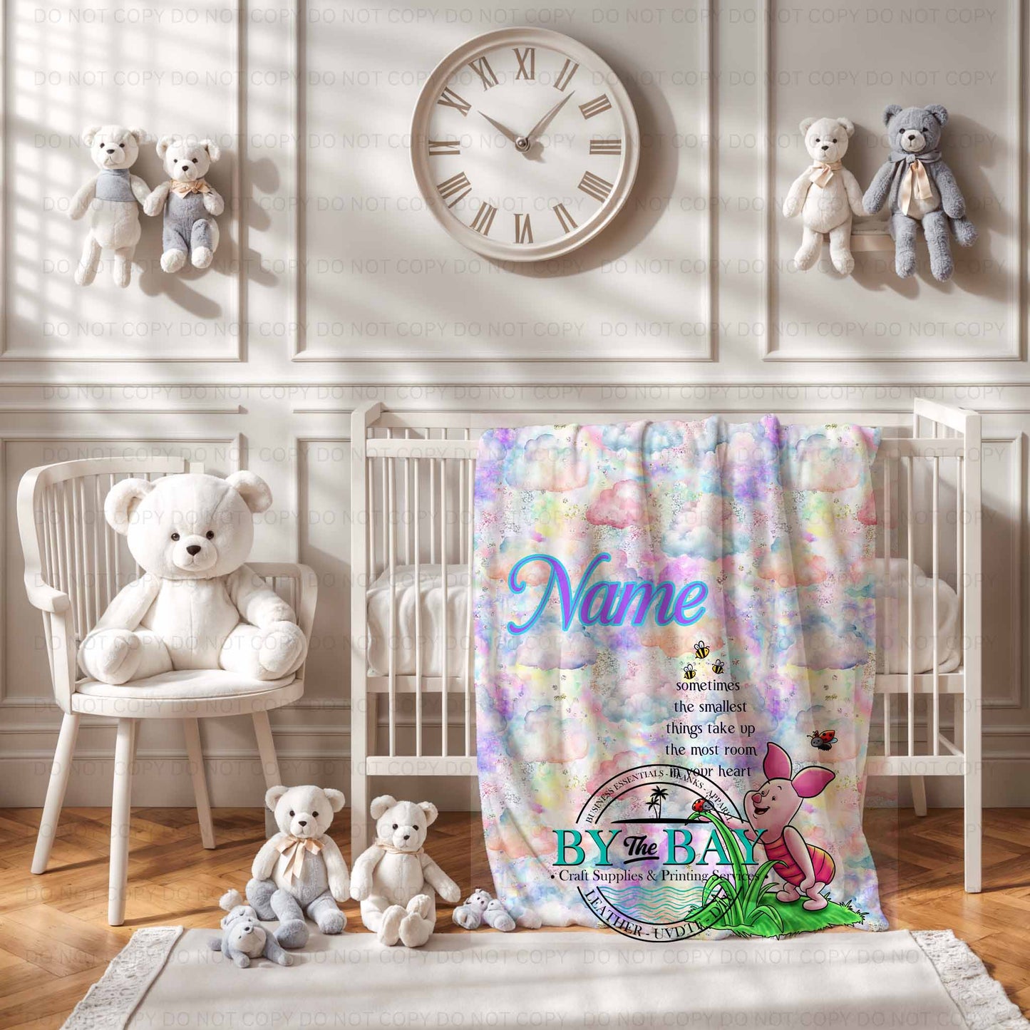 Rainbow Pig Squish Blanket