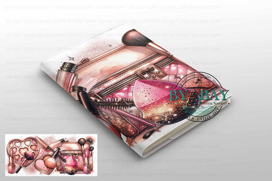 Rose Gold Makeup - Ready made notepad Cover (Notepad & Pocket options available)