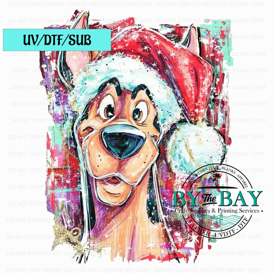 Scoob Xmas UV/DTF/SUB Print