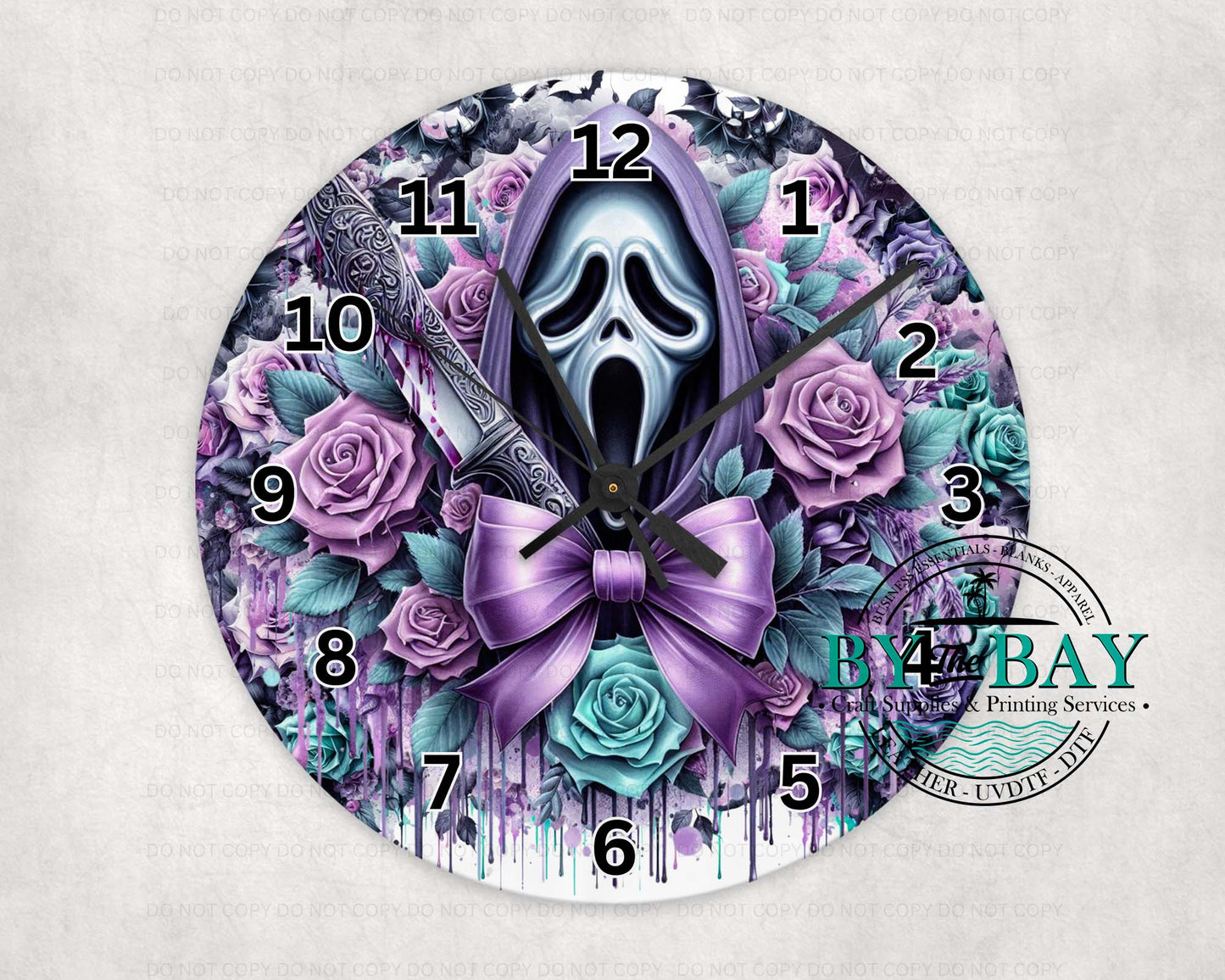 Scream Purple Clock