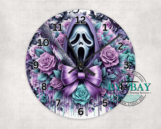 Scream Purple Clock