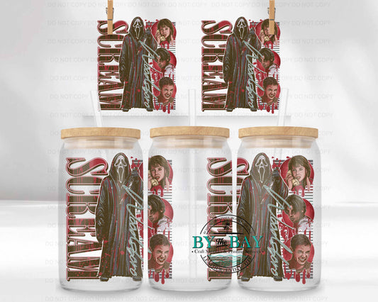Scream 16oz UVDTF Wrap