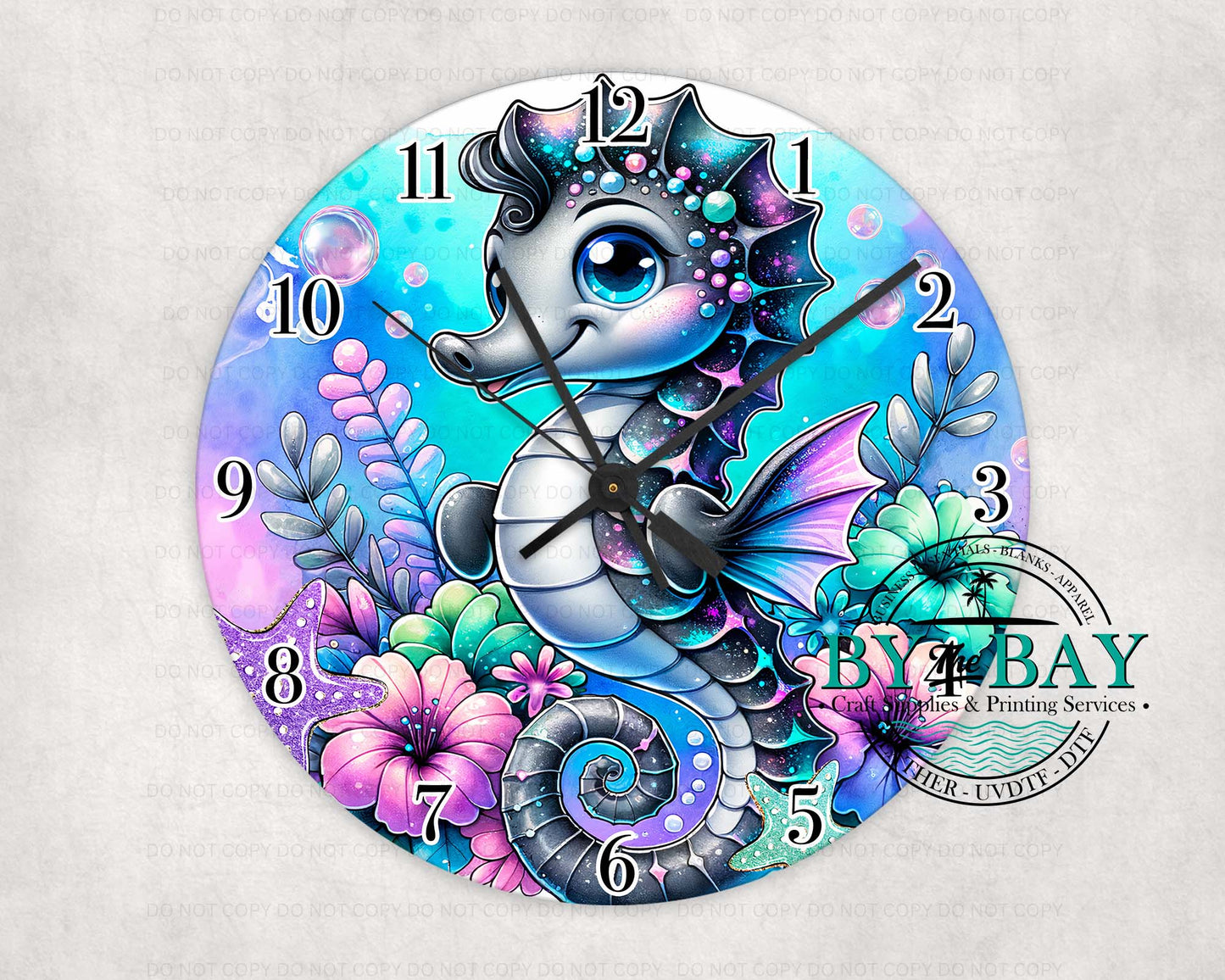 Seahorse 02 Clock